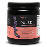 LEGION Pulse Pre Workout Supplement - All Natural Nitric Oxide Preworkout Drink to Boost Energy, Creatine Free, Naturally Sweetened, Beta Alanine, Citrulline, Alpha GPC (Caffeine Free Blue Razz)