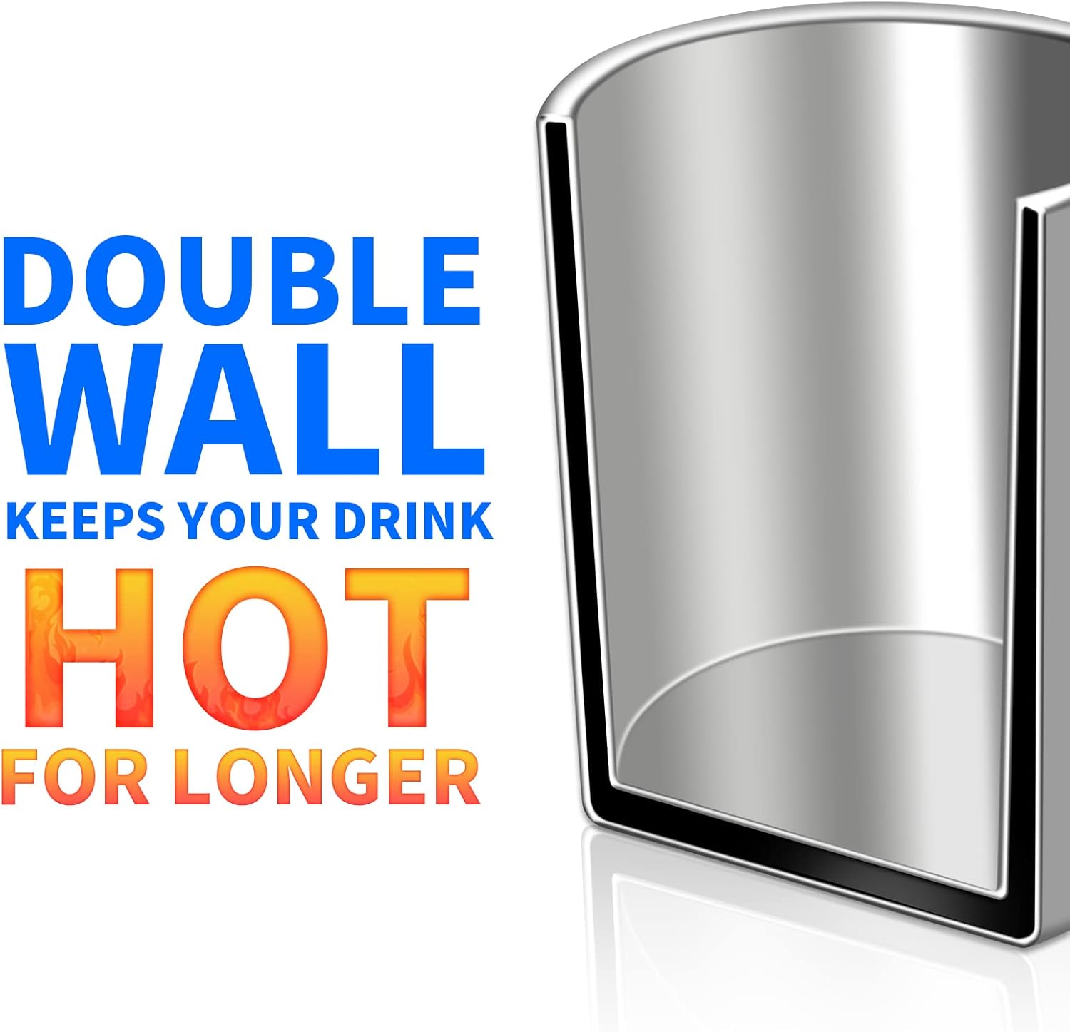 400ml Insulated 304 Stainless Steel Coffee Mug, Double-Wall Vacuum Travel Tumbler, Shatterproof for Camping, Office, and Outdoor - Durable, Perfect for Hot and Cold Drinks.