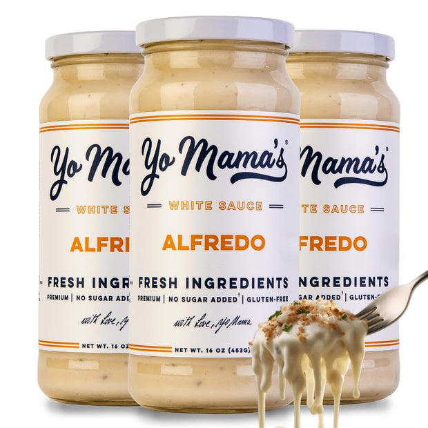 Yo Mama's Foods Keto Marinara Pasta Sauce - (3) 12.5 Ounce Jars - No Sugar Added, Low Carb, Low Sodium, Gluten Free, Paleo Friendly, and Made with Fresh, Non-GMO Tomatoes