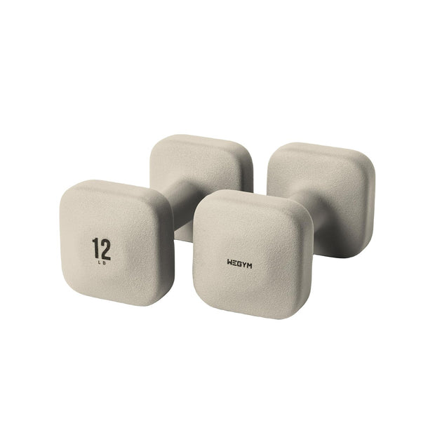 SafeGrip Dumbbells, Anti-Slip, Anti-Roll, Thick Handles, Free Weights, Square Dumbbells for Secure Workouts at Home, Weightlifting, and Personal Training