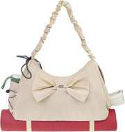 WOLT Gym Bag For Women, Yoga Mat Bag with Shoes Compartment, Wet Pocket and Water Bottle Pocket