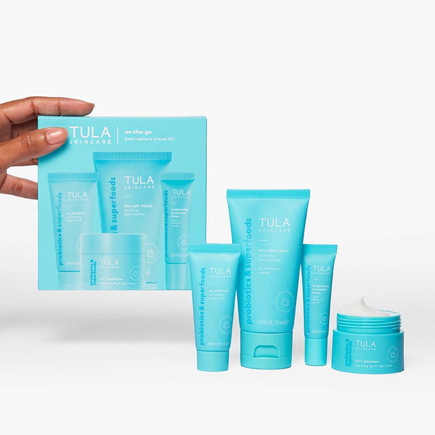 TULA Skin Care On the Go Best Sellers Travel Kit