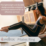 Pilates Ring and Carrying Bag- Lightweight Magic Circle Yoga Ring- Core, Thigh and Arm Exerciser for Yoga, Pilates, Strength Training (15 inches)