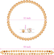 RR ROUND RICH DESIGN Wooden Hula Weighted Exercise Hoop for Fitness (Do Not Copy Patented Products) Natural