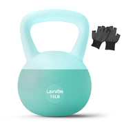 Soft Kettlebell - Cushioned Impact-Resistant Base and Anti-Slip, Kettle bell Anti-Slip Grip Weight for Home Workouts, Safe Strength Training Kettlebells Sets for Women & Men, With Non-slip Gloves