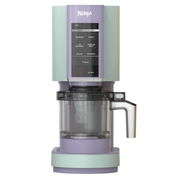 Ninja NC301 CREAMi Ice Cream Maker, for Gelato, Mix-ins, Milkshakes, Sorbet, Smoothie Bowls & More, 7 One-Touch Programs, with (2) Pint Containers & Lids, Compact Size, Perfect for Kids, Silver