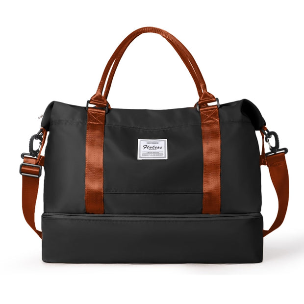 Travel Duffel Bag,Sports Tote Gym Bag,Shoulder Weekender Overnight Bag for Women