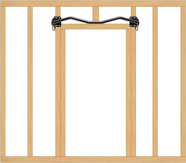Kipika Heavy Duty Wall Mounted Doorway Pull Up Bar, Multifunctional Chin Up Bar, Portable Fitness Door Bar, Body Workout Home Gym System