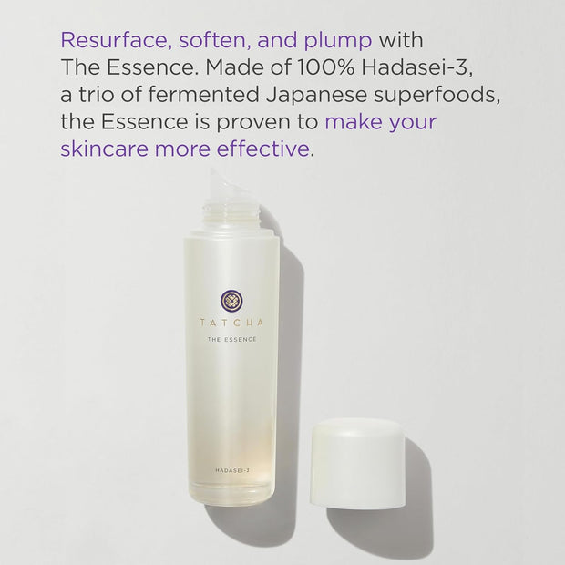 Tatcha The Essence | Oil-Free Moisturizing and Skin Softening Serum Infused with Green Tea | 150ml / 5.1 oz