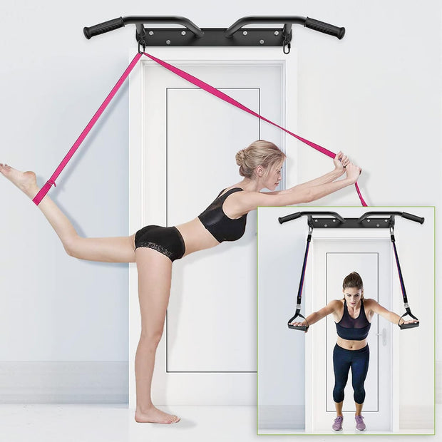 Kipika Heavy Duty Wall Mounted Doorway Pull Up Bar, Multifunctional Chin Up Bar, Portable Fitness Door Bar, Body Workout Home Gym System