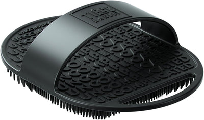 Tiege Hanley Silicone Body Scrubber for Use in Shower - Premium Handheld Shower Brush for Nourishing, Cleaning & Exfoliating Your Skin, Body & Face - Lather Boosting Bristles with No-Slip Handle