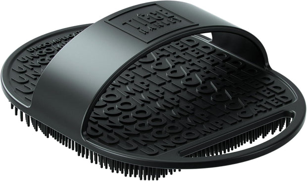 Tiege Hanley Silicone Body Scrubber for Use in Shower - Premium Handheld Shower Brush for Nourishing, Cleaning & Exfoliating Your Skin, Body & Face - Lather Boosting Bristles with No-Slip Handle