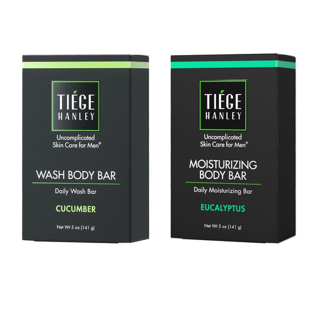 Tiege Hanley Wash Body Bar 5 oz + Moisturizing Body Bar 5 oz
