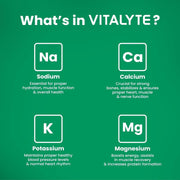 Vitalyte Electrolyte Powder Drink Mix, Isotonic Electrolyte Hydration Mix, Gluten Free Post Workout Powder Mix, Pack of 1, 35 oz., Cranberry Frost Flavor