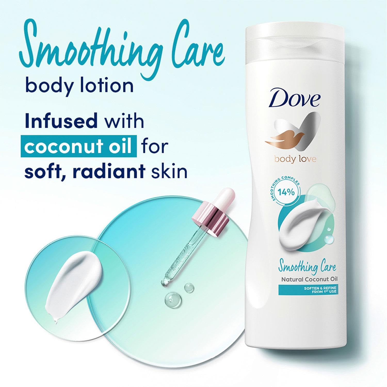 Dove Body Lotion 400Ml Restoring Ritual W/Coconut Oil & Almond Milk