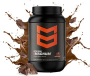 MTN OPS Magnum Chocolate Protein Powder, 23g of Whey Isolate Protein & Milk Protein with BCAAs, Zero Sugar & Gluten Free 30-Serving Tub