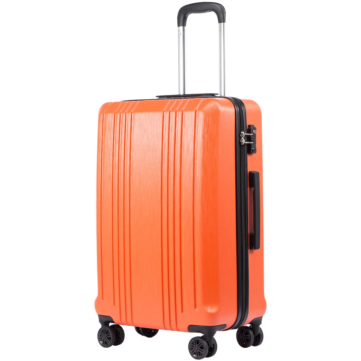 Coolife Luggage Expandable Suitcase PC+ABS 3 Piece Set with TSA Lock Spinner 20in24in28in