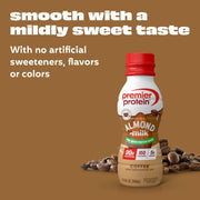 Premier Protein Almondmilk Non-Dairy Protein Shake, 20g Protein, 5g Sugar, 11.5 Fl oz, Coffee, 12 Count