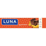 LUNA Bar - Nutz Over Chocolate Flavor - Gluten-Free - Non-GMO - 7-9g Protein - Made with Organic Oats - Low Glycemic - Whole Nutrition Snack Bars - 1.69 oz. (15 Count)