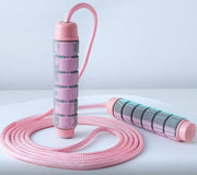 Jump Rope for Women & Men Adjustable Length Cotton Skipping Rope for Adults & Kids Workout Equipment for Weight Loss, Cardio, Boxing & Fitness Suitable for Home, Gym & School Use