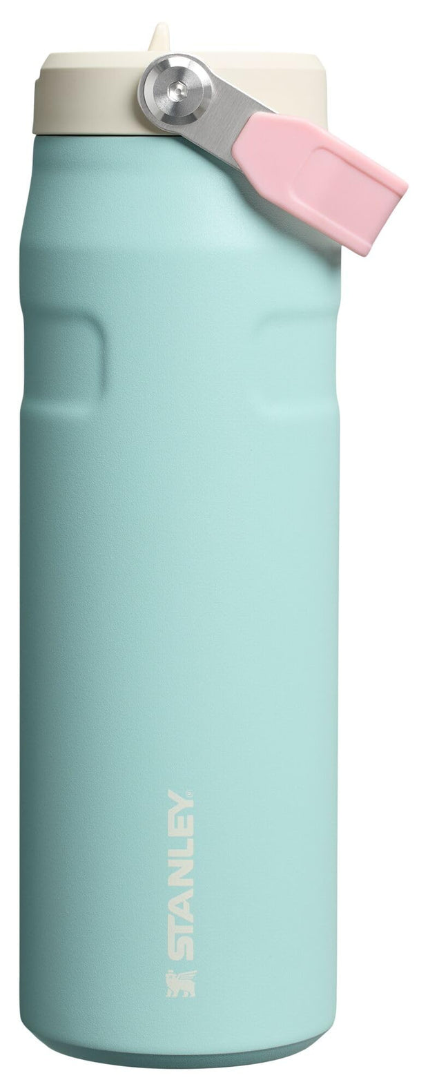 Stanley IceFlow Flip Straw 2.0 Water Bottle 24 oz | Built-In Straw for Travel and Sports | Lightweight and Leak Resistant | Insulated Stainless Steel | BPA-Free | Pink Mesa