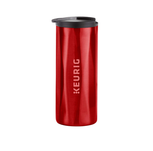 Keurig Stainless Steel Insulated Coffee Travel Mug, Fits Under Any Keurig K-Cup Pod Coffee Maker, 12 Oz, Stainless Steel