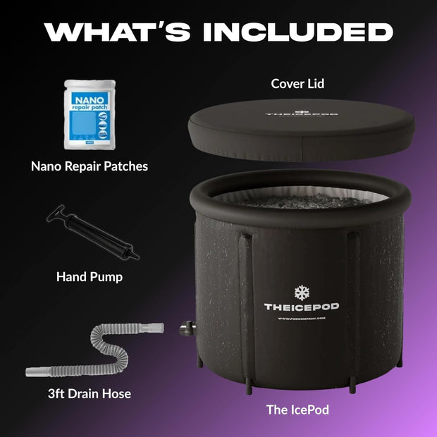 The Ice Pod – Portable Ice Bath for Recovery & Wellness – Collapsible Design with Thermal Lid – For Athletes & Everyday Cold Plungers - The Pod Company