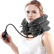 Neck Stretcher, Cervical Traction Device, Neck Traction Device, Adjustable Inflatable Neck Braces for Neck Pain and Support, Neck Stretcher Cervical Traction, Neck Decompression Home Use (Gray)