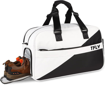 TFLY Gym Bag for Men and Women, Water-Resistant Duffel Bag with Dry-Wet Separation & Shoe Compartment, Workout Bag for Travel, Sports