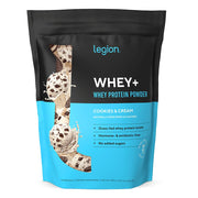 LEGION Whey+ Protein Whey Isolate from Grass Fed Cows - Whey Protein Isolate Powder Low Calorie, Non-GMO, Sugar Free, Lactose and Gluten Free, All Natural Protein Powder for Men & Women, 30 Servings