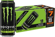 Monster Energy Zero Sugar, Low Calorie Energy Drink, 16 Ounce (Pack of 12)