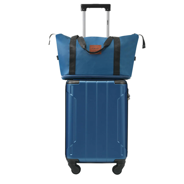 Merax Luggage Sets 3-Piece Hardshell with Spinner Wheels Lightweight Suitcase with Corner Guards (Green, 20/24/28)