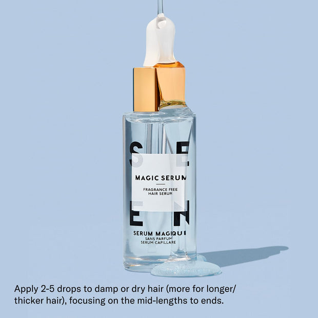 SEEN Magic Serum, Fragrance Free - Non-Comedogenic & Sulfate-Free Hair Serum- Anti Frizz- Dermatologist-Developed - Safe for Sensitive, Eczema & Acne Prone Skin