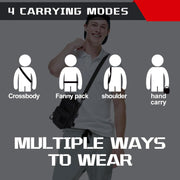 LEPHYON Magnetic Gym Bag, Small Gym Bag for Men & Women, Crossbody Sling Bags with Strong Magnets, USB Charging Port, Multi-Carry Design, Perfect for Travel Workout Sports, Best Gift for Fitness Lover