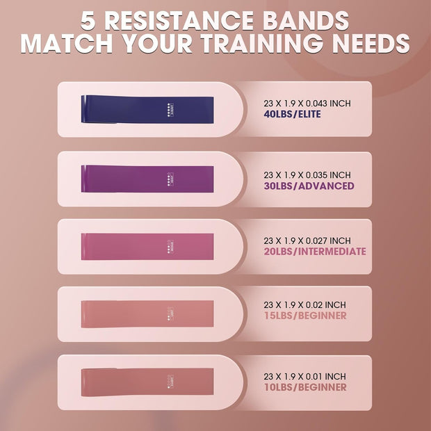 PAETA Pilates Ring Set – 14” Magic Circle (38 lbs Resistance), 9.8” Pilates Ball, 5 Resistance Bands, and Exercise Guide Included for Home Workouts