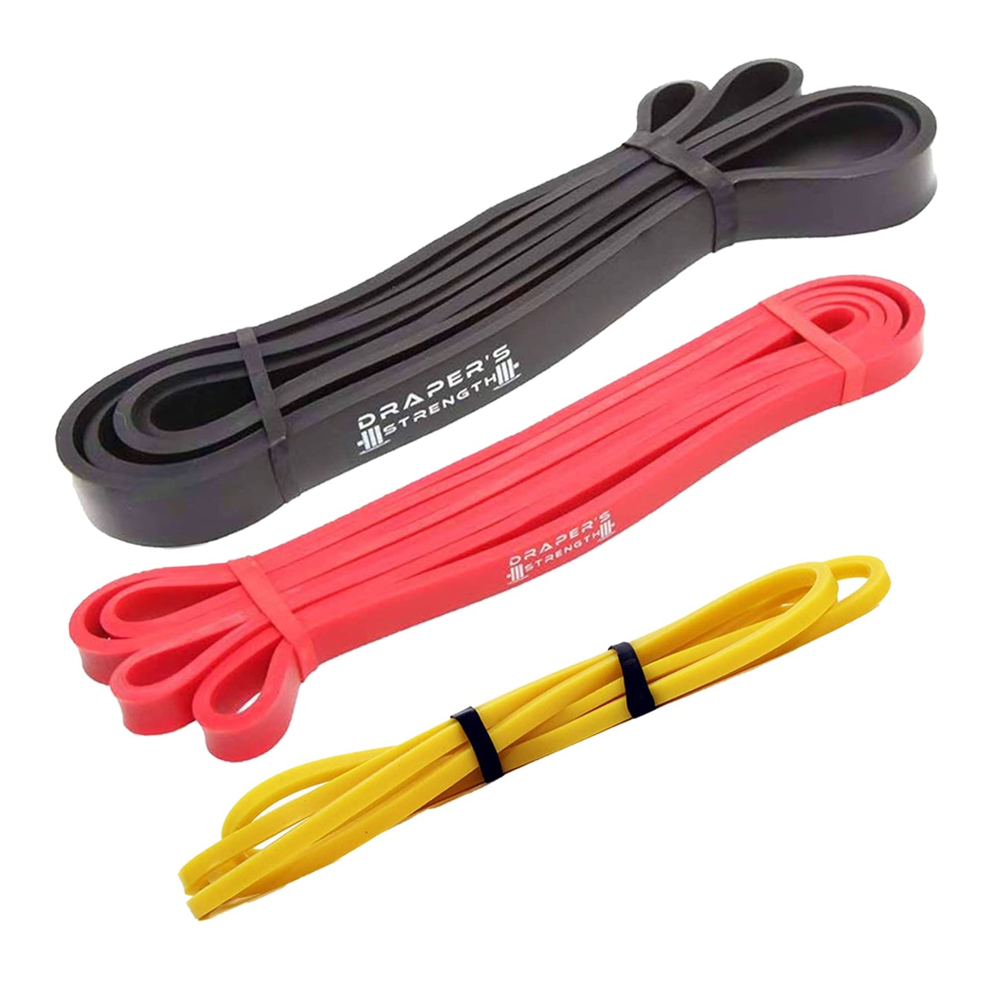 Draper's Strength Heavy Duty Resistance Stretch Loop Bands for Powerlifting Workout Exercise and Assisted Pull Ups