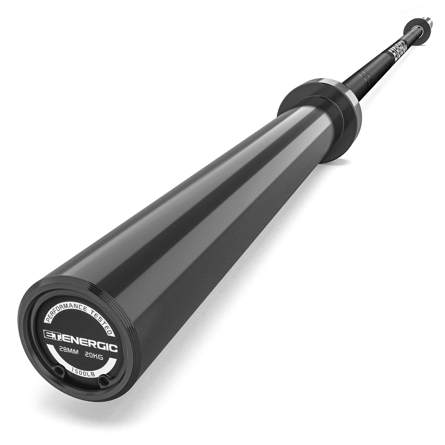 7ft Olympic Barbell Bar 45LB Load 1500lbs Capacity Available, for Gym Home Exercises, Weightlifting, Powerlifting for 2" Olympic Plates