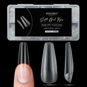 Modelones Medium Almond Nail Tips 510Pcs Clear False Acrylic Almond Press on Nails Pre-shape Full Cover Fake Extension DIY at Home 15 Sizes