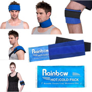 Soft Ice Packs Reusable Gel Pack 2, Hot and Cold Gel Ice Packs for Injuries, Headaches, Joint Pain Relief, Comfort Ice Pack Flexible Therapy on Neck, Ankle, Knee, Leg, Shoulder, Elbow, Wrist, Feet