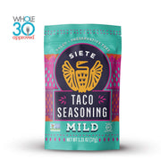 Siete Mild Taco Seasoning Mix | Gluten Free | Vegan | Paleo | Preservative Free | Whole 30 Approved (1 Packet)