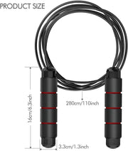 Jump Rope,Adjustable Jumping Rope,Tangle Free Fast Ball Bearings Skipping Ropes,Suitable for Men, Women, and Kids,Fitness,Workout and Slimming at Home,School.