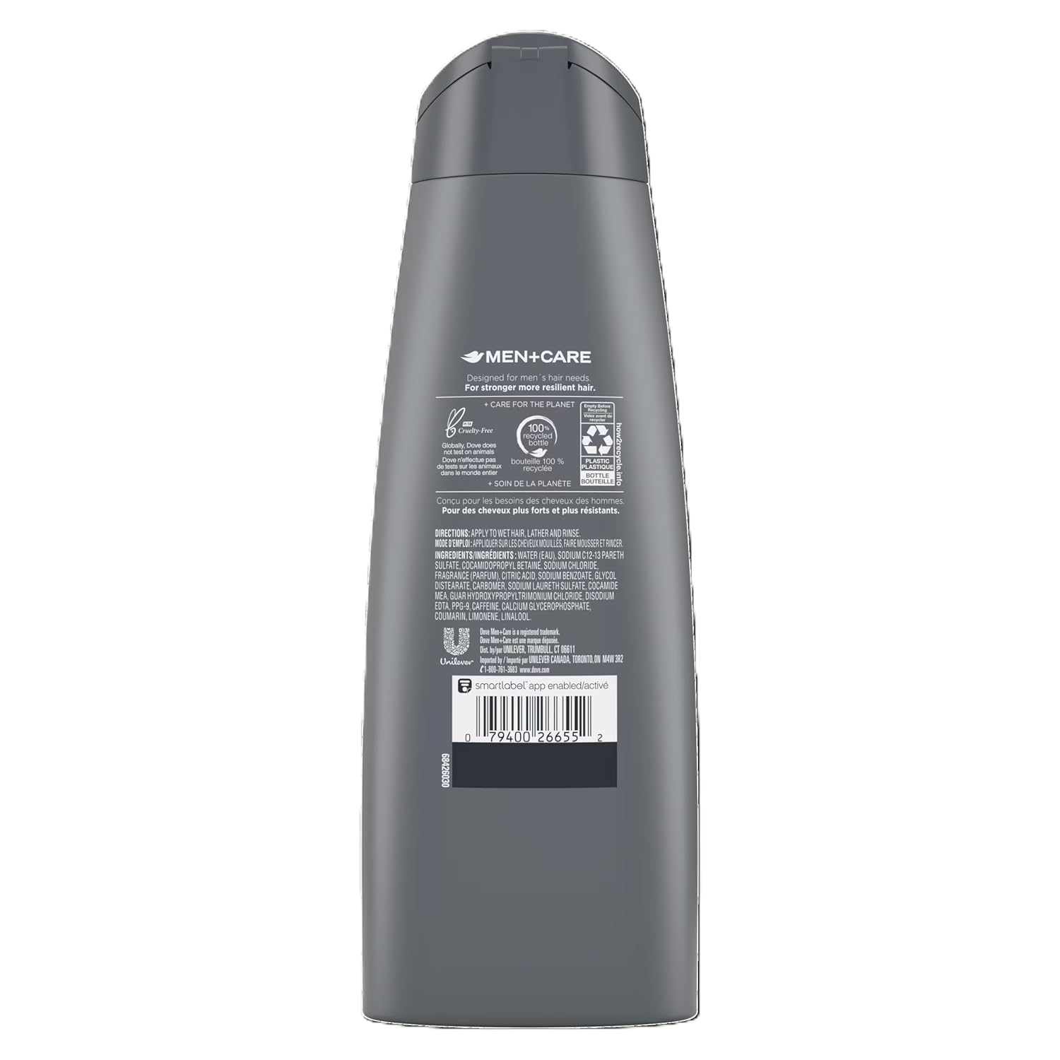 Dove Men+Care Thick and Strong Fortifying 2in1 Shampoo and Conditioner 12 FL OZ - Pack of 2