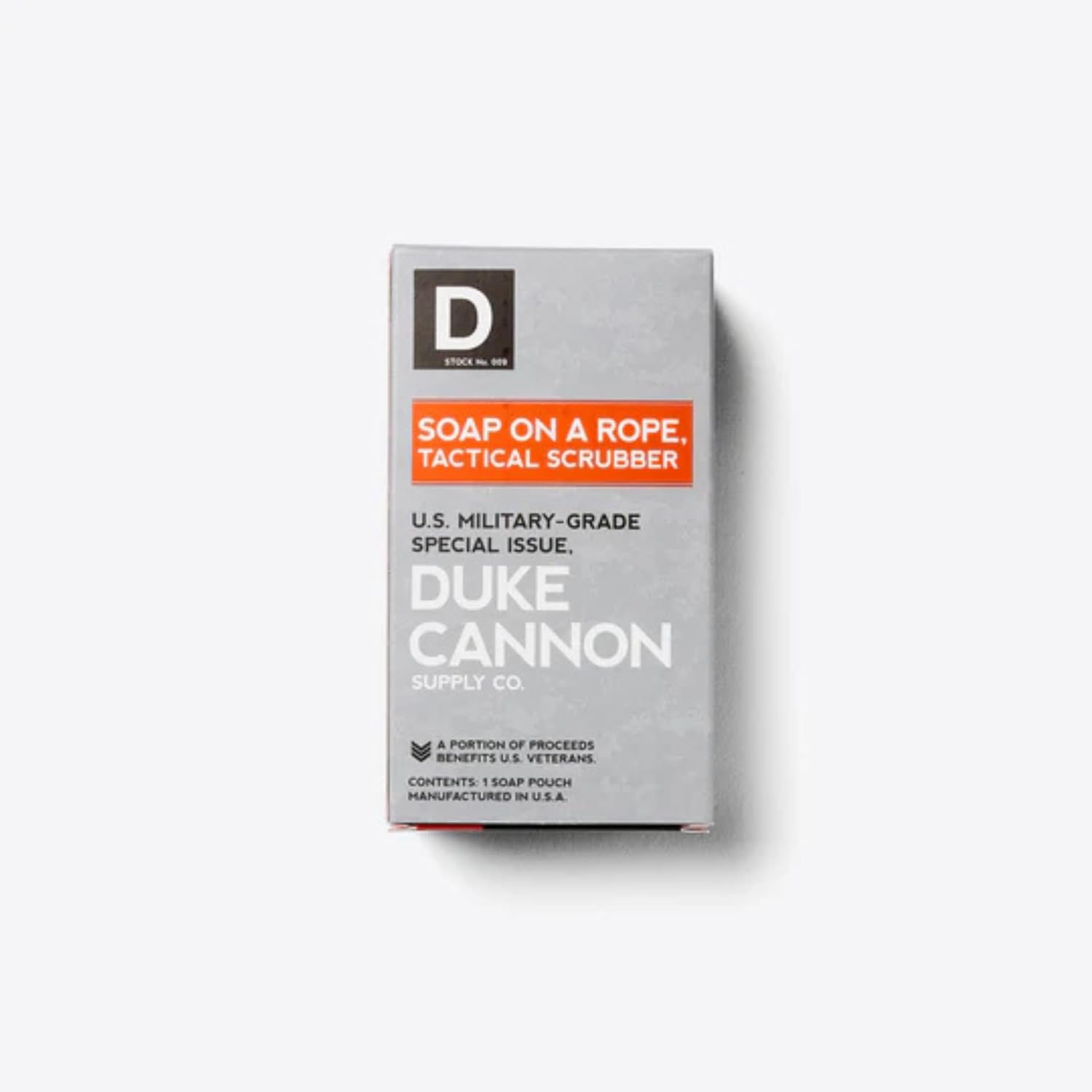 Duke Cannon Tactical Scrubber Soap Pouch - U.S. Military-Grade, Coarse and Soft Mesh, 550 Paracord, Shower Hygiene Essential for Men's Bar Soap