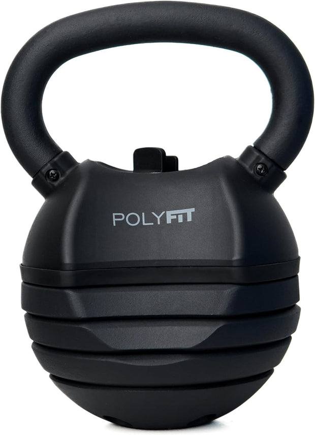 Polyfit Adjustable Kettlebell Set | 30/40/50 lbs | Kettlebell Weights for Home Gym