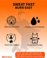 Sauna Shirt for Men,Heat-Trapping Short-Sleeve Sweat Suit, Compression T-Shirt,Body Shaper Vest for Gym Exercise