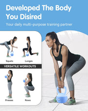 Soft Kettlebell - Cushioned Impact-Resistant Base and Anti-Slip, Kettle bell Anti-Slip Grip Weight for Home Workouts, Safe Strength Training Kettlebells Sets for Women & Men, With Non-slip Gloves