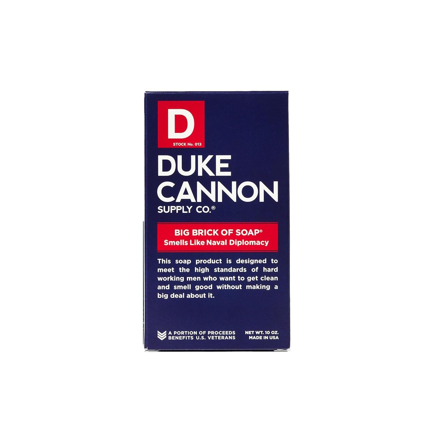 Duke Cannon Big Brick of Soap - Naval Diplomacy 2 Pack | 10 oz Bars | Refreshing Ocean Scent | Men's Bar Soap