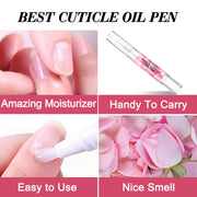 Lagunamoon Cuticle Oil Pen for Nail Nail Oil for Nail Care & Nail Growth - Nourish, Soothe & Moisturize Damaged Nails - Rose, 5 ml