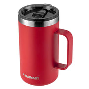 KXIAOCHEN 20oz Insulated Coffee Mug with Lid, Stainless Steel Coffee Cup, Double Wall Vacuum Coffee Tumbler with Handle, Premium Thermal Travel Coffee Mug (Navy Blue)