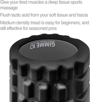 Trigger Point Releasing Foam Massage Roller with Medium Compression for Exercise, Stretching, and Muscle Recovery - Relieves Muscle Tightness, Improves Mobility, and Circulation